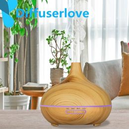 Diffuserlove 300ML Air Humidifier Ultrasonic Essential Oil Diffuser With 7 Colour Light Electric Aromatherapy Humidifier for home Y200416
