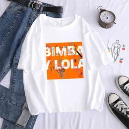 Summer Women T Shirts Fashion Trend Letter Printing Female Loose Casual O Neck T-shirt Large Size Ladies Tee Shirt Top 210720