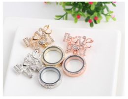 Pins, Brooches 3PCS LOVE YOU Letters Round Glass Living Memory Lockets Fit Floating Charms Pendant Jewellery