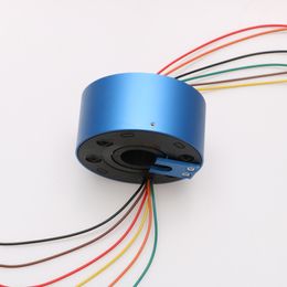 Hollow shaft Slip Ring Hole Diameter 25.4mm 6 Channels Large Current 10A SlipRing Diameter 86mm Rotary Connecting Joint