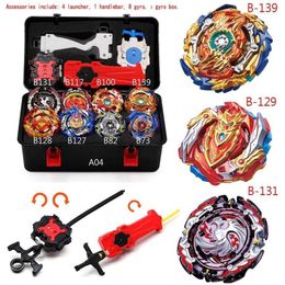 Original Blayblade Top All metals Beyblade Burst With Launcher Bayblade Bey Blade Metal Plastic Fusion 4d Gift Toys For Children X0528