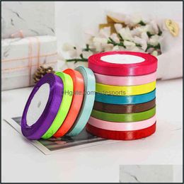 Gift Wrap Event & Party Supplies Festive Home Garden 10Mm Ribbon Printed Grosgrain Ribbons Wrap Wedding Decoration Hair Bows Diy Decorative