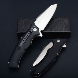 New Flipper Folding Knife D2 Satin Blade Steel Sheet & G10 Handle Outdoor Camping Hiking Ball Bearing Fold Knives