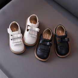 Baby Genuine Leather Shoes Children Tassel Single Princess Fashion Autumn Soft Boys Performance 210713
