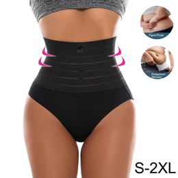 Womens Slimming Panties High Waist Tummy Control Briefs Female Trainer Shaping Underpants Butt Lifter Shapewear Underwear Y0823