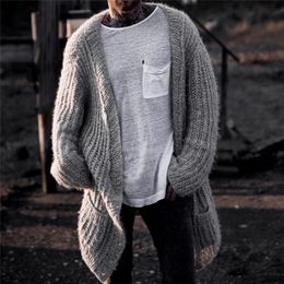 Winter Warm Sweater Coat Pockets Casual Men Sweatercoat Tricot Cardigan Autumn Knitted Sweater Casaco Masculino Hombre 201022