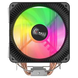 -Lindo Zona 400s CPU Fan Fan Tower Tipo 4 Tubos de Calor de Copper 12cm Heatsink mais Intel AMD Platform Utilable Radiador