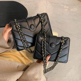 Evening Bags Solid Color Pu Leather Crossbody For Women 2021 Casual Shoulder Fashion Female Small Square Bag Sac Epaule