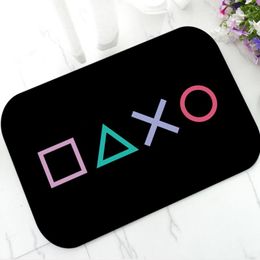 Carpets Cool Black Controller Buttons Gaming Welcome Doormat Video Games Gamer Door Mat Rug Carpet For Kitchen Bathroom Gift