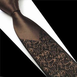 GUSLESON New Skinny Mens Ties Luxury Man Floral Dot Neckties Hombre 6 cm Gravata Slim Tie Classic Business Casual Tie For Men Y1229