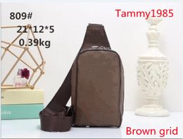High quality handmade men sling bag cross body messenger bags 4 Colours outdoor women waist bag pack chest bag old flower Brown l1975