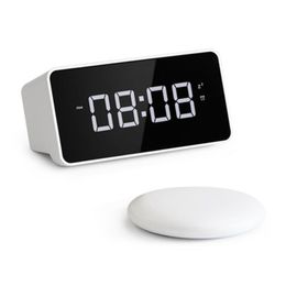 Other Clocks & Accessories Vibration Speaker Table Alarm Clock Bed Shaker Deaf USB Charger Large Dimmable LED Screen