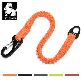 Truelove Short Bungee Dog Nylon Leash Rope For dog collar Extension Retractable For All Breed Training Running walking TLL2971 211006