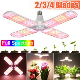 Foldable Full Spectrum Grow Light 120W 180W 240W LED Plant Growth Lamps AC110-277V Indoor Grows Lamp E27 Hydroponic Plants Lights