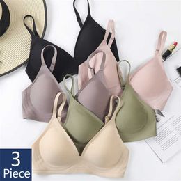 1/2/3PCS Sexy Bra Wire Free Brassieres Soft Intimate Women's Underwear Female Intimates Womens Lingerie Underwear & Sleepwears 211217