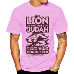 Men's T-Shirts O-Neck Cotton Mens T Shirt Summer Fashion Retro Logo Tshirt Funny Designers Lion Of The Tribe Judah 3D Print Tee-Shirt