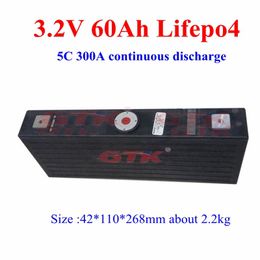 8pcs 3.2V 60Ah Lifepo4 Lithium iron phosphate battery 5C 300A discharge for DIY 12V 24v 36v electric car Electric motorboat