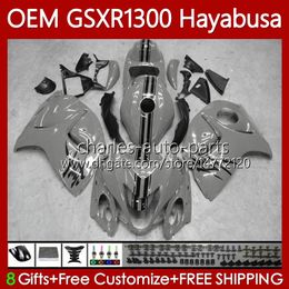 Injection For SUZUKI Hayabusa Body GSXR-1300 GSXR 1300 CC 08-19 77No.140 1300CC GSXR1300 08 2008 2009 2010 2011 2012 2013 GSX R1300 14 15 16 17 18 19 Glossy grey Fairings