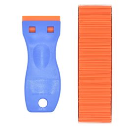 Plastic Blade Wrap Sticker Razor Scraper Ceramic Glass Car Window Glue Cleaner Tools Squeegee Remover Tool