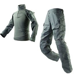 Hunting Sets Cement Grey Military Fan Gen3 Tactical Suit Men's Outdoor Field Training With Protective Equipment