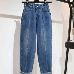 Boyfriend Jeans For Women High Waist Loose Plus Size Streetwear Female Denim Harem Pants 5XL 210708