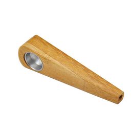 -2022 Новые табачные трубы бамбуковые древесины прямые мини-металлы курительные трубы для курения аксессуары для курения индивидуальные бамбуковые продукты