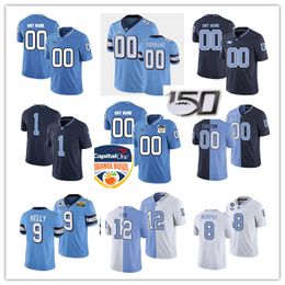 NCAA Custom North Carolina Tar Heels Football Jersey Don McCauley Amos Lawrence Ethan Horton Natrone Means Leon Johnson Jonathan Linton Elijah Hood Michael Carter