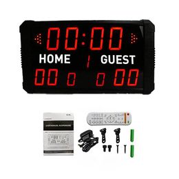 Wall Clocks Remote Control Aluminium Portable Scoreboard Electronic With 14 24 S Clock For Basketball Football