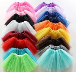 2021 21 Colours Best Match Baby Girls Childrens Kids Dancing Tulle Tutu Skirts Pettiskirt Dancewear Ballet Dress Fancy Skirts FAST SHIP