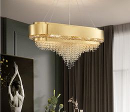 chandelier modern kitchen lamp living room decoration suspension luminaire rectangle light fixture dining 2021 gold lights