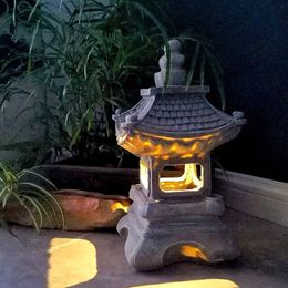 Outdoor floor japanese-style garden decoration palace lamp stone lamps villa indoor creative ornaments Zen landscape