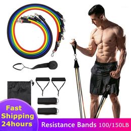 Resistance Bands 11 Pcs Workout Sets Gym Equipment Rubber Elast For Sports Exercise Pull Rope Elastic Band Fitness1