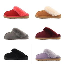 Top quality AUS U5125 man women snow slippers Soft comfortable sheepskin keep Warm plush slippers Girl Beautiful christmas gift free transshipment