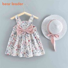 Bear Leader born Baby Girl Dress for Girl 1 Year Birthday Dress Fashion Princess Baby Dress Infant Clothing Toddler Dresses 210708