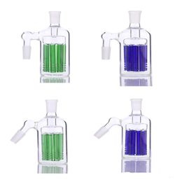 IPO Quality 90 & 45 Degrees 10arms Perc Glass Ash Catcher for Glass Bong Glass Water Pipe free shipping