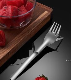 NEWVegetable Tools Multifunction 2 In 1 Stainless Steel Fruit Fork Watermelon Slicer Cutter Tableware Kitchen Gadgets CCA7293