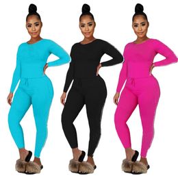 womens sportswear long sleeve leggings outfits 2 piece set pullover + legging women clothes sportsuit new hot sale womens clothing klw4400