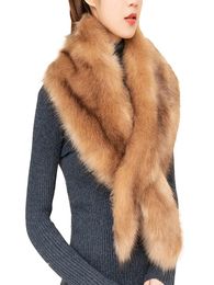 Scarves Womens Winter Faux Fur Scarf Long Wrap Collar Shawl Shrug Warm Soft Cosy Neck Warmer Neckerchiefs