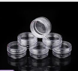 2021 2g 3g 5g High Quality Empty Clear Container Jar Pot With Clear Lids for Powder Makeup, Cream, Lotion, Lip Balm/Gloss, Cosmetic Samples