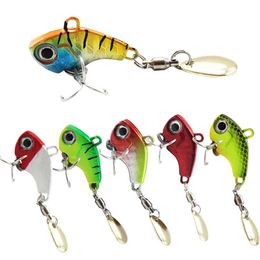 1Pcs Rotating Metal VIB vibration Bait Spinner Spoon Fishing Lures 7g 10g 14g 20g Jigs Trout Winter Fishing Hard Baits Tackle