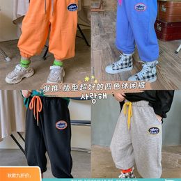 Boy's Pants Fashion New Autumn Korean Style Knitted Trousers Big Boy Baby Boy's Casual Pants Trousers 210306