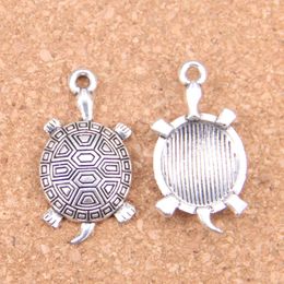 35pcs Antique Silver Plated Bronze Plated tortoise turtle sea Charms Pendant DIY Necklace Bracelet Bangle Findings 34*28mm