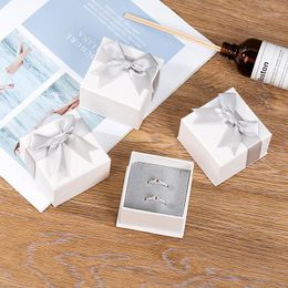 Gift Wrap 2021 Arrival Manufacturers Wholesale Jewellery Packaging Box High-end Ring With Ribbon Bow Boxes For Jewellery