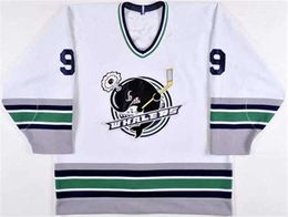 Vintage PLYMOUTH WHALERS #9 TYLER SEGUIN RETRO HOCKEY JERSEY Mens Embroidery Stitched Customize any number and name Jerseys
