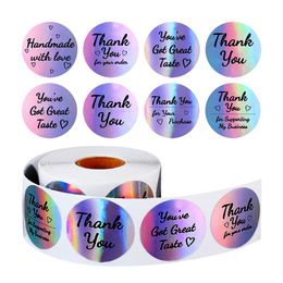 Thank You Stickers Labels Seals Thanks for Supporting My Small Business Stickers Roll Round Kraft Pink Black Labels For Shop 643169426368