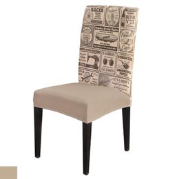 Chair Covers Dining Room Cover Spaper Restore Ancient Table Chairs For Kitchen Tablecloth Home Decor