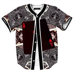 Baseball Jersey Men Stripe Short Sleeve Street Shirts Black White Sport Shirt UAB1001