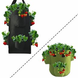 Vasi per fioriere Borsa per piantare ortaggi Coltivazione Fioriera per fragole da 5 galloni Coltivazione di contenitori da giardino