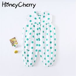 summer children's clothing lovely dot jumpsuit loose for boys and girls pants 210702