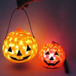 Lanterna de Halloween Abóbora Gypsophila Portátil Hangable Jack-O'-Lantern Feriado Luzes Interior Decoração Ao Ar Livre Brinquedos De Festa Sem Bateria